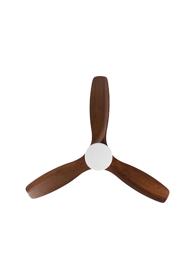 Alsanfan Modern Gri Motor Kahverengi Kanat Aydınlatmalı Uzaktan Kumandalı Tavan Vantilatörü 132cm