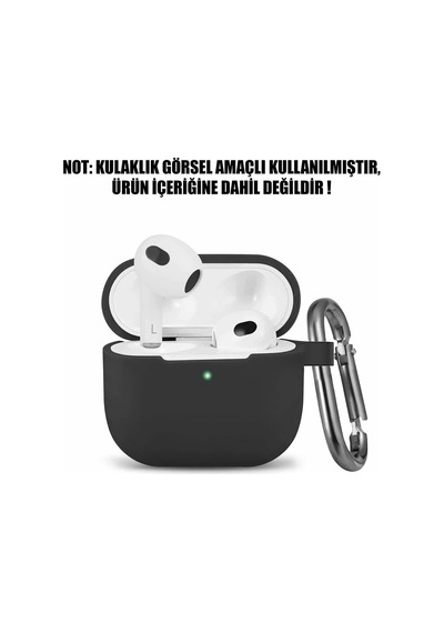 Apple Airpods 3 Askılı İçin Kılıf Mat Silikon Turkuaz Airpods 3 İle Uyumlu Kılıf - Turkuaz
