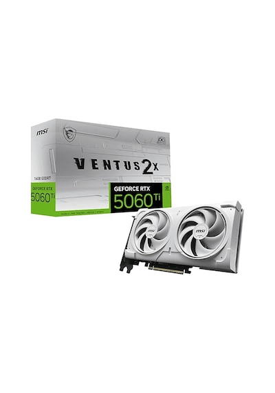 Msı 6g Ventus 2x Oc White Plus Geforce Rtx 5060 Ti 16 Gb Ekran Kartı