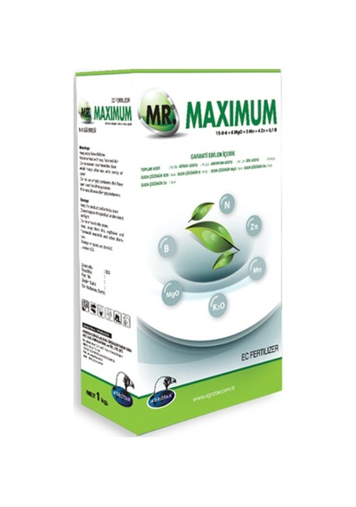 Mr. Maximum N:15 K2o:6 B:0,1 Mgo:6 Mn:5 Zn:4 1 KG