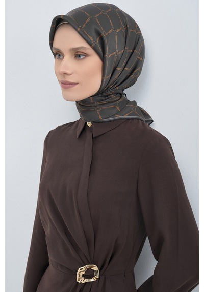 Armine Saf İpek Sura Eşarp-2026 İlkbahar-yaz- 953800d Antrasit