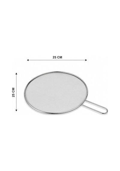 İbico İ22-424 Tel Yağ Sıçratmaz 25cm Sap 17cm Krom Saplı Metal Çerçeve Lux - 12'li Paket Diğer
