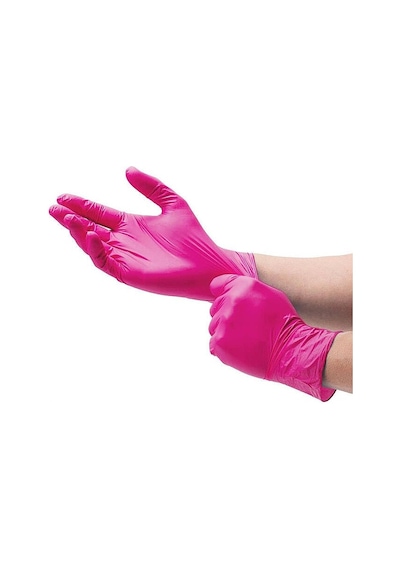 Dolphin Pembe Nitril Eldiven Pudrasız Xs 100'lü Paket