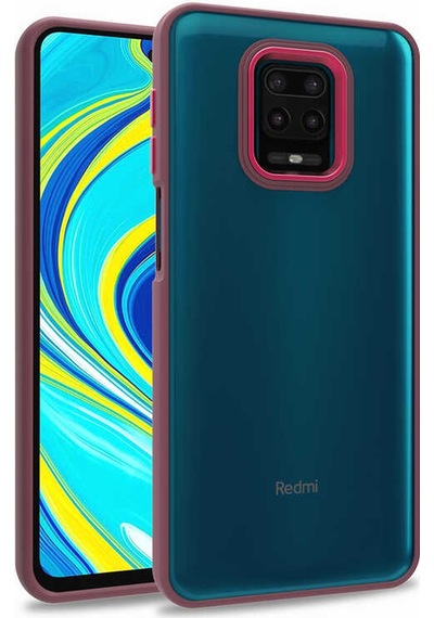 Xiaomi Redmi Note 9s Kılıf Zore Flora Kapak Kırmızı