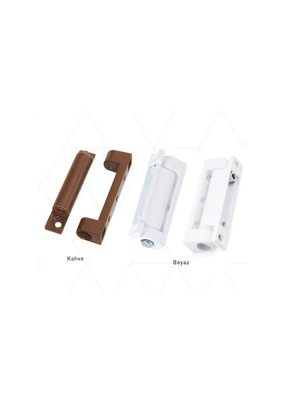 2 Adet Pvc Pimapen Kapı Ve Pencere Menteşesi Kahve - Beyaz 75 - 100 MM