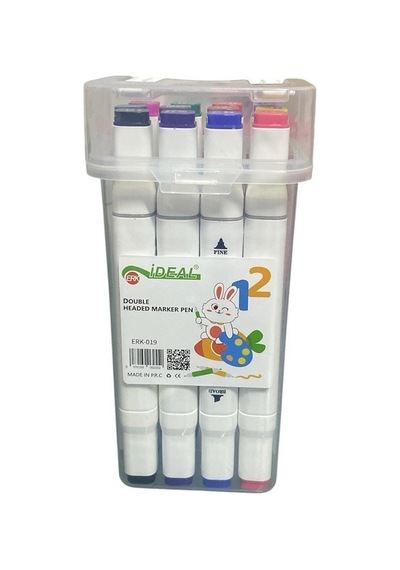 12 Li Kutulu Marker Profosyonel Boya Kalemi 2552
