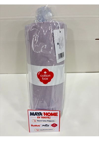 Cotton Box Mürdüm Çift Kişilik Lastikli Çarşaf Seti 160x200+30 Çok Renkli