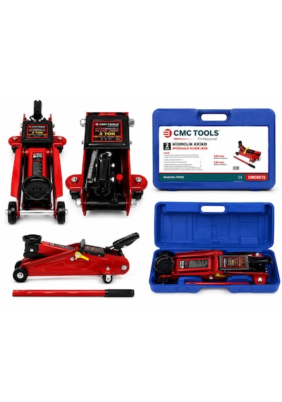 2 Ton Hidrolik Kriko Arabalı Kriko Taşıma Çantalı 135-320 Mm Profesyonel