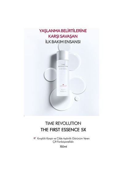 Missha Time Revolution The First Treatment Essence Konsantre Fermente İçerikli Nemlendirici Esans 150 ML