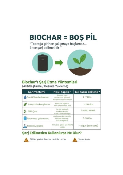 Prechar Meşe Odunu Bazlı Karbon Toprak Düzenleyici 5l Biochar 6mm Ve Üstü 5 Lt