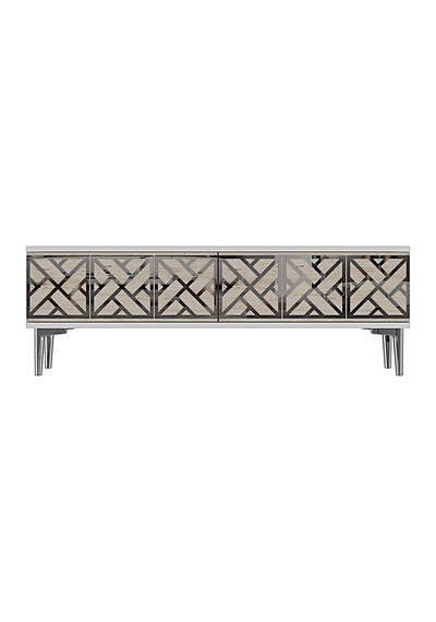 Tsa1238bts - Arextv120 Tv Stand, Tv Sehpası Beyaz - Traverten - Sılver 120cm Tsa1238bts - Arextv120 Tv Stand, Tv Sehpası Beyaz - Traverten - Sılver 120cm