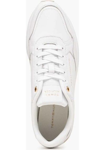Tommy Hilfiger Kadın Marka Logolu Günlük Kullanıma Uygun Beyaz Sneaker Fw0fw09411 Ybs