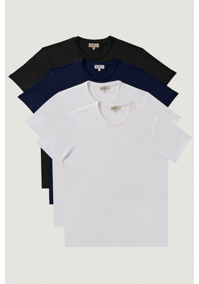 Ac&Co / Altınyıldız Classics Slim Fit 4'Lü Tişört Paket - 547236335 Çok Renkli