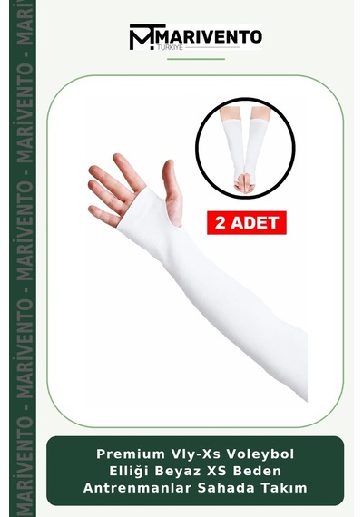 Premium Vly-xs Voleybol Elliği Beyaz Xs Beden Antrenmanlar Sahada Takım
