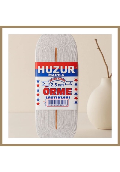 Bezos Paça Lastiği 2,5 Cm Beyaz Geniş 10 M 22