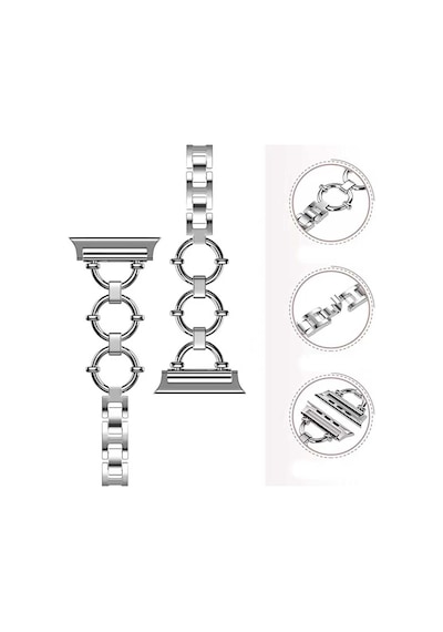 Watch 7 45mm Uyumlu Krd-56 Metal Zore Kordon-siyah
