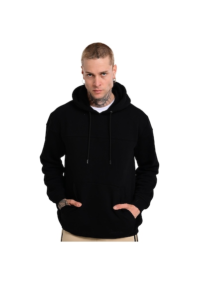 Sportive Lerida Hoodie Erkek Siyah Günlük Stil Sweatshirt 24ku001-syh Siyah
