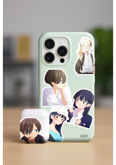 Boku No Kokoro No Yabai Yatsu Anime Telefon Laptop Bujo Yapışkanlı Folyo Sticker Paketi 23 Adet Çok Renkli
