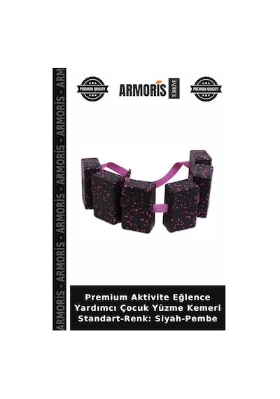Premium Aktivite Eğlence Yardımcı Çocuk Yüzme Kemeri Standart-renk: Siyah-pembe Siyah - Pembe
