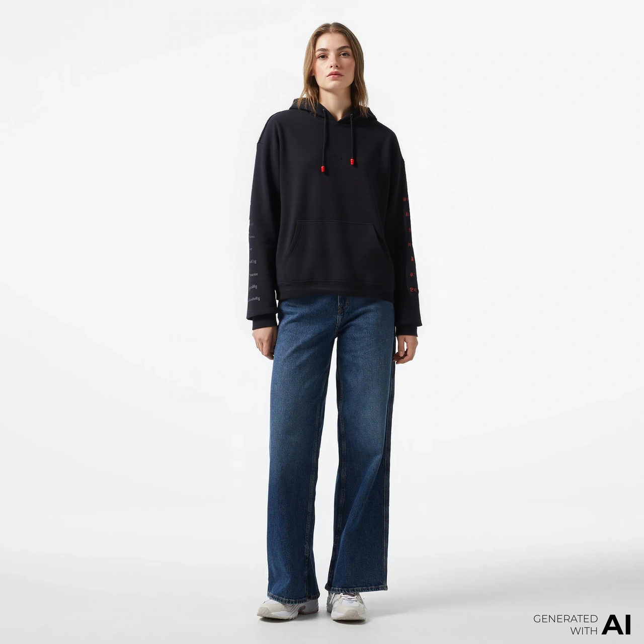 Unıted4 X Monkey Project 7 Rules Unisex Siyah Sweatshirt U4xmph2 Siyah