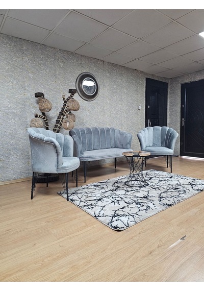 Zafir Siyah Boyalı Tel Ayak Papatya Çay Seti Koltuk Takımı , Balkon, Salon, Ofis, Cafe Koltuk Takımı Gri Zafir Siyah Boyalı Tel Ayak Papatya Çay Seti Koltuk Takımı , Balkon, Salon, Ofis, Cafe Koltuk Takımı Gri