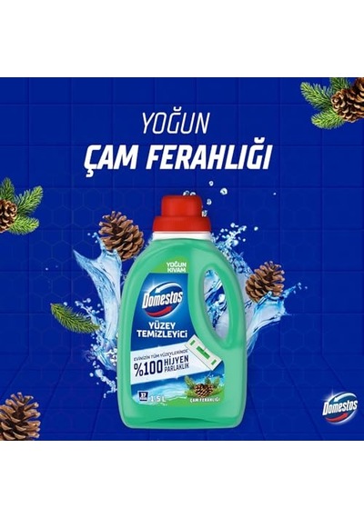 Domestos Yüzey Temizleyici Yoğun Kıvam Çam 1500 Ml 100'lü Set