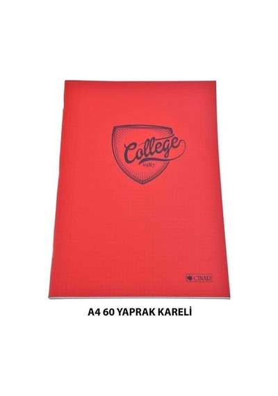 Çınar Pvc Kapaklı A4 Kareli Defter 60 Yaprak