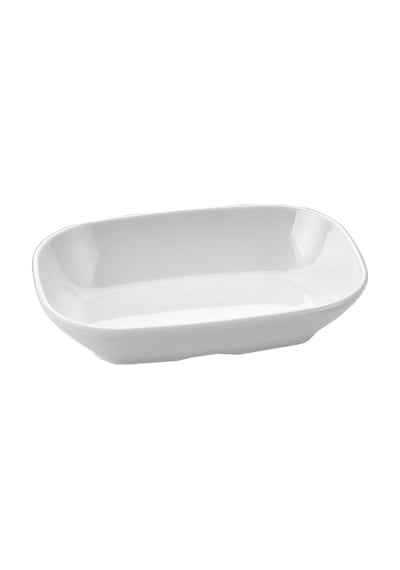 Square Melamin Kayık Tabağı 6 Parça 14 Cm