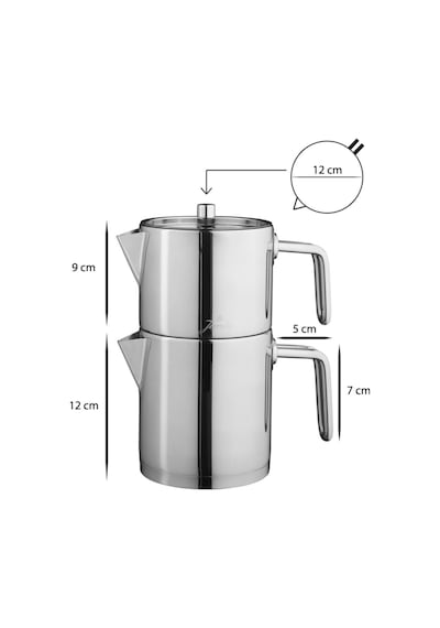Jumbo Metalix Midi  Full Metal Çaydanlık Diğer