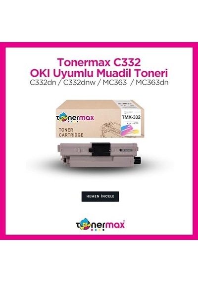 Oki Uyumlu C332 Muadil Toner Takım