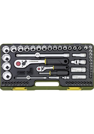 Proxxon Lokma Takımı 65 Parça 1/2'' - 1/4'' 23286