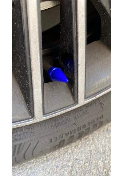 Sivri Mermi Sibop Kapağı Plastik 4'lü 32mm Mavi