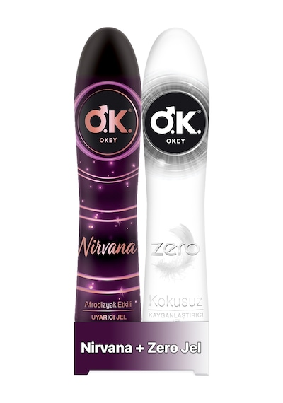 Okey Nirvana Uyarıcı Jel 100 ML + Okey Zero Kayganlaştırıcı Jel 100 ML