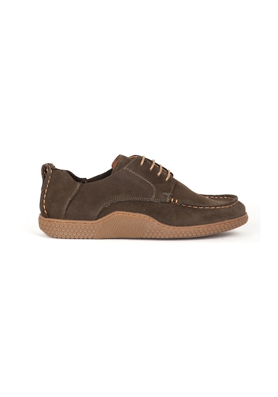 Dericlub Erkek Comfort Bağcıklı Casual Ayakkabı Gerçek Deri Fr 215340 Haki