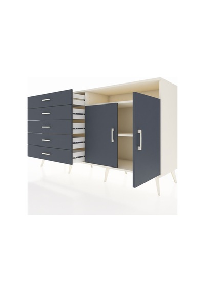 Hyperion Konsol 2 Raflı 5 Çekmeceli 2 Kapaklı 176x44x99 Aytaşı-an Aytaşı-antrasit Hyperion Konsol 2 Raflı 5 Çekmeceli 2 Kapaklı 176x44x99 Aytaşı-an Aytaşı-antrasit