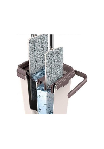 Yeni Nesil Microfiber Tablet Mop Çift Paspaslı Temizlik Seti 2 Hazneli