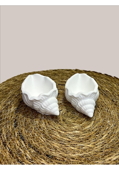 Bernami Mumluk Şamdanpinterest 2'li Dekoratif Hediyelik Deniz Kabuğu Mum Diğer
