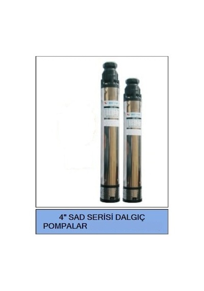 Dalgıç Derinkuyu,Tek Pompa 4"-Motorsuz-5 Kademe-Dik 38Mt, 9M3/S
