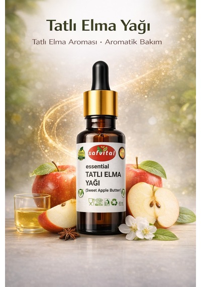 Safvital Tatlı Elma Yağı 20 Ml Aromatik Bakım Yağı Saç Ve Cilt İçin Ferahlatıcı Nemlendirici Yağ
