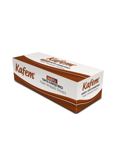Kağıtlı Tahta Karıştırıcı 100 Lü x 50 Paket (Koli) - Kafem