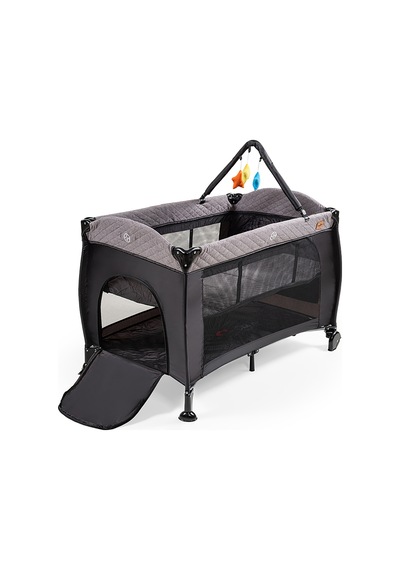 Baby2go Anemone Anne Yanı Oyun Parkı 70x110 Cm Koyu Gri 63c12245524n1-2