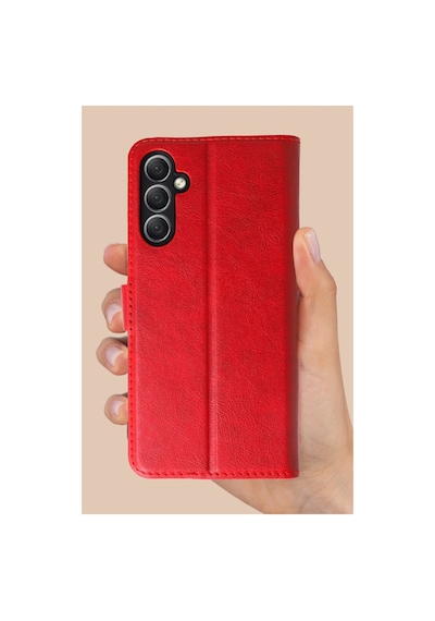 Samsung Galaxy Uyumlu , A24 4g Kılıf Trend S Plus Kapaklı Kılıf - Taba