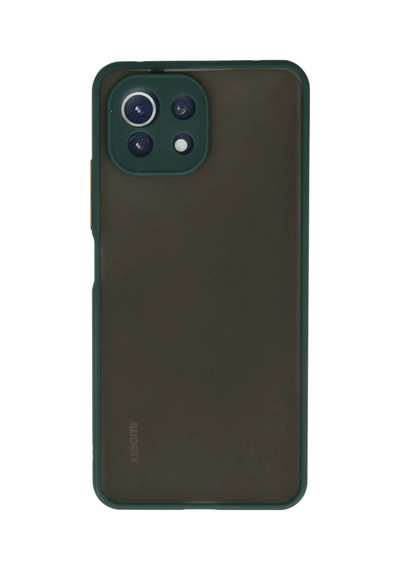 Xiaomi Mi 11 Lite Uyumlu Kılıf Montreal Silikon Kapak - Yeşil