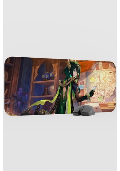 Nefer Genshin Impact Anime Oyuncu V2 - 70x30 Xl Gaming Mouse Pad Fare Altlığı