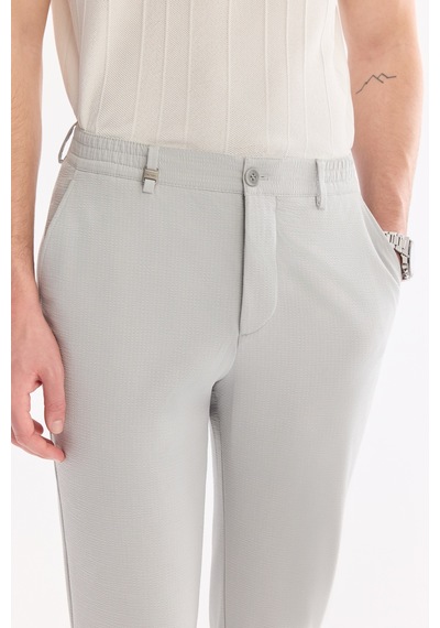 Avva Erkek Gri Beli Lastikli Viskon Karışımlı Elastan Slim Fit Chino Pantolon A61y3212 Avva Erkek Gri Beli Lastikli Viskon Karışımlı Elastan Slim Fit Chino Pantolon A61y3212