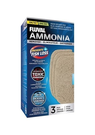 Fluval 106/107/206/207 Yedek Ammonia Remover 3 Adet