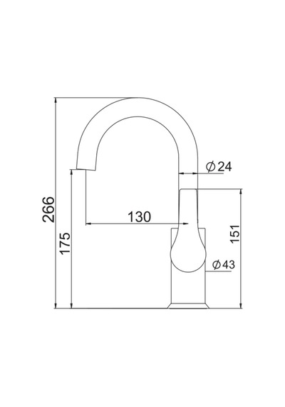 Nsk Visia Plus N4013402 Kuğu Lavabo Bataryası Krom Gri