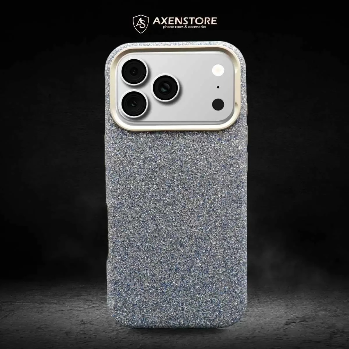 Silver Simli 17 Pro Max Kılıf -