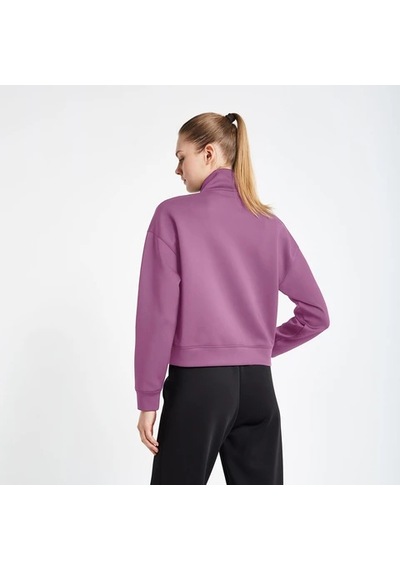 Lescon Kadın Fermuarlı Sweatshirt 24n-2127 24ntbl002127-gül Kurusu