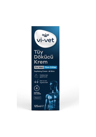 Vi-vet Tüy Dökücü Krem 125 Ml For Men - 4 Adet Tarı